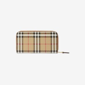 burberry designer wallet with classic check pattern