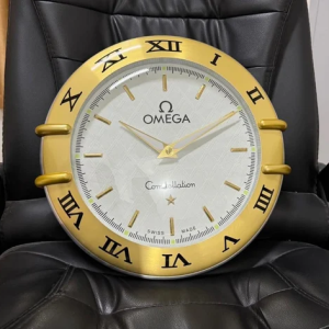 omega constellation wall clock branded décor clock