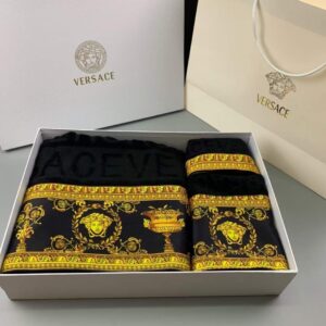 Versace towel set – luxury cotton bath and hand towels collection